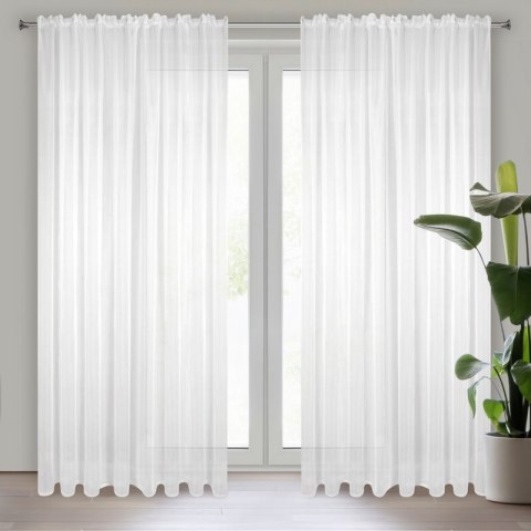 FIRANA GOTOWA LUCY NA TAŚMIE 140X270 CM BIAŁY