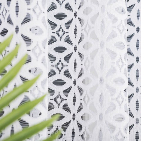 Firanka żakardowa na metry 018869 wysokość 120 cm kolor biały