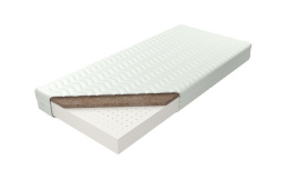 Antyalergiczny materac lateksowy dla par, o wysokości 17 cm. Zapewnia komfortowy sen.