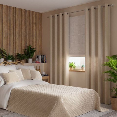 VELVI Narzuta dekoracyjna, rozmiar 220x240cm, kolor 003 jasny beżowy VELVI0/NAP/003/220240/1