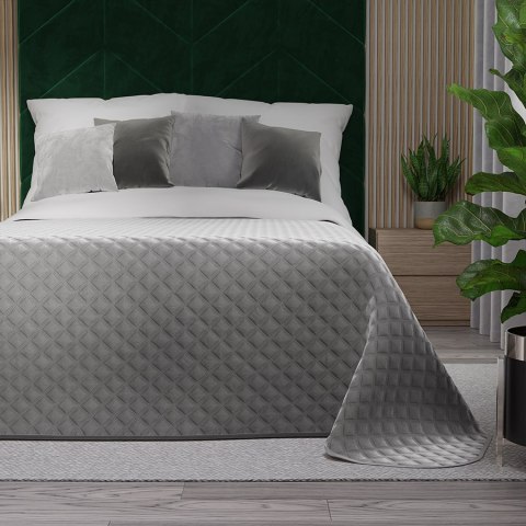 VELVI Narzuta dekoracyjna, rozmiar 220x240cm, kolor 005 jasny szary VELVI0/NAP/005/220240/1