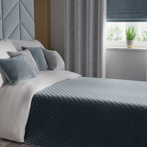 VELVI Narzuta dekoracyjna, rozmiar 220x240cm, kolor 063 niebieski VELVI0/NAP/063/220240/1