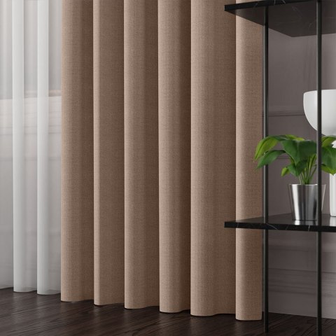 IBIZA Tkanina dekoracyjna, wysokość 300cm, kolor 004 chłodny ciemny beżowy 027823/TDP/004/000300/1