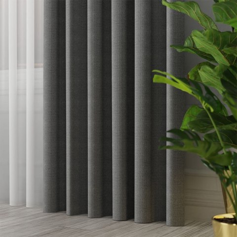 IBIZA Tkanina dekoracyjna, wysokość 300cm, kolor 009 ciemny szary 027823/TDP/009/000300/1