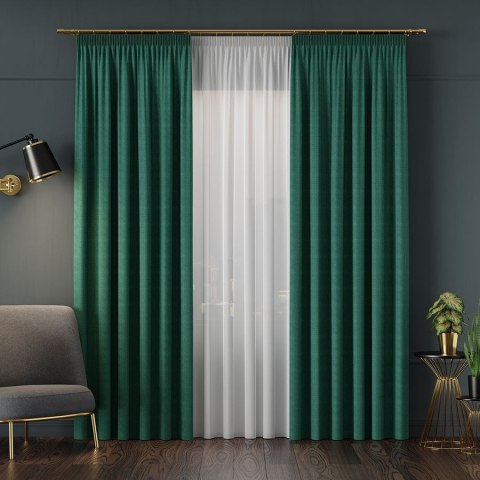 IBIZA Tkanina dekoracyjna, wysokość 300cm, kolor 013 szmaragdowy 027823/TDP/013/000300/1