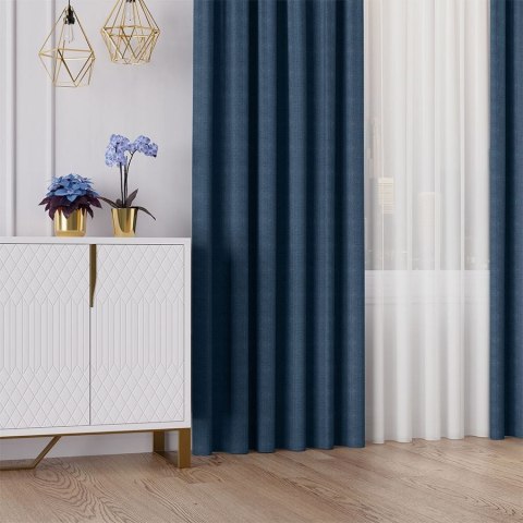 IBIZA Tkanina dekoracyjna, wysokość 300cm, kolor 014 granatowy 027823/TDP/014/000300/1