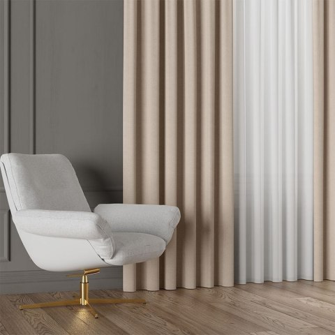 IBIZA Tkanina dekoracyjna, wysokość 300cm, kolor 017 ciepły beżowy 027823/TDP/017/000300/1