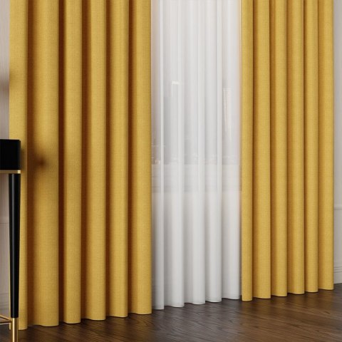 IBIZA Tkanina dekoracyjna, wysokość 300cm, kolor 019 musztardowy 027823/TDP/019/000300/1