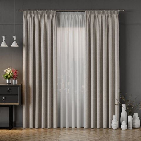 IBIZA Tkanina dekoracyjna, wysokość 300cm, kolor 020 beżowo-szary 027823/TDP/020/000300/1