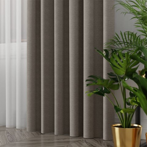 IBIZA Tkanina dekoracyjna, wysokość 300cm, kolor 021 ciemny beżowo-szary 027823/TDP/021/000300/1