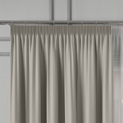 GRETA Tkanina dekoracyjna typu blackout, wysokość 320cm, kolor 010 szaro-beżowy 004204/TDP/010/000320/1