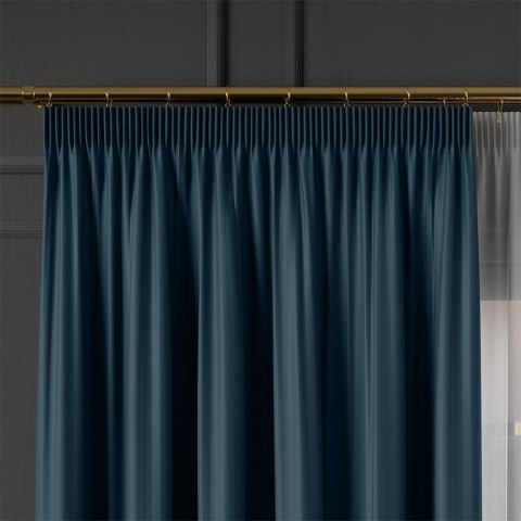 GRETA Tkanina dekoracyjna typu blackout, wysokość 320cm, kolor 016 granatowy 004204/TDP/016/000320/1