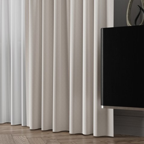 LIMA Tkanina dekoracyjna, wysokość 300cm, kolor 001 ecru 318287/TDP/001/000300/1