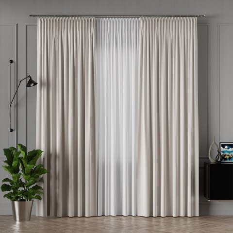 LIMA Tkanina dekoracyjna, wysokość 300cm, kolor 001 ecru 318287/TDP/001/000300/1