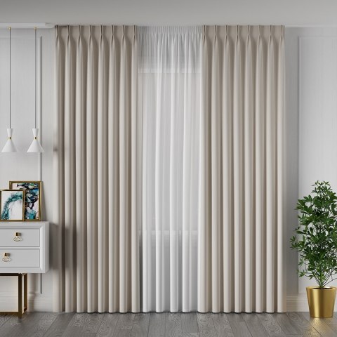 LIMA Tkanina dekoracyjna, wysokość 300cm, kolor 002 jasny kremowy 318287/TDP/002/000300/1