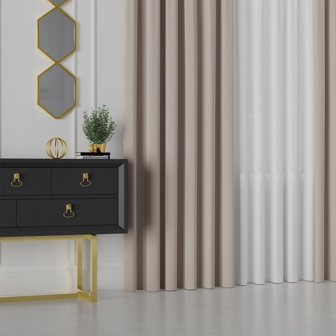 LIMA Tkanina dekoracyjna, wysokość 300cm, kolor 007 beżowy 318287/TDP/007/000300/1