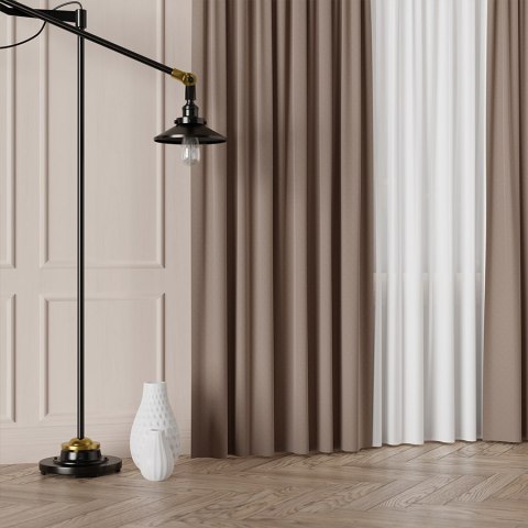 LIMA Tkanina dekoracyjna, wysokość 300cm, kolor 015 jasny brązowy 318287/TDP/015/000300/1