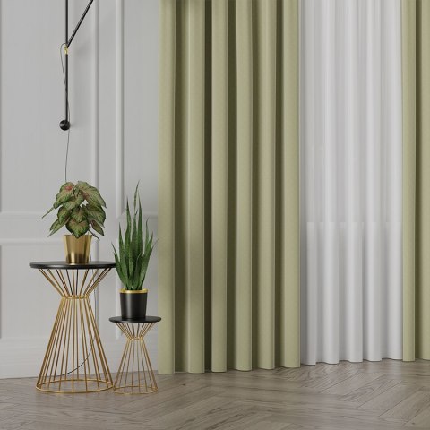 LIMA Tkanina dekoracyjna, wysokość 300cm, kolor 019 oliwkowy 318287/TDP/019/000300/1