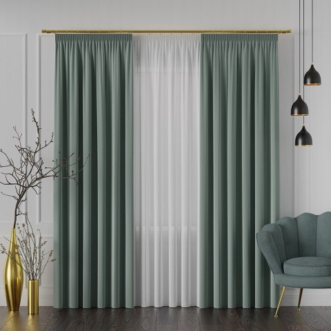 LIMA Tkanina dekoracyjna, wysokość 300cm, kolor 020 szałwiowa zieleń 318287/TDP/020/000300/1