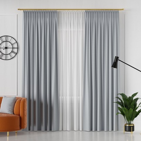 LIMA Tkanina dekoracyjna, wysokość 300cm, kolor 026 niebieskoszary 318287/TDP/026/000300/1