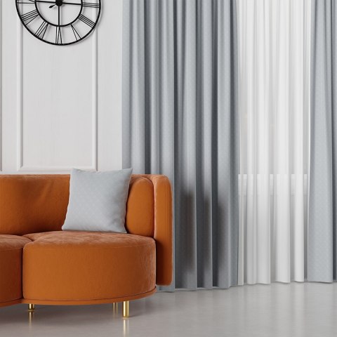 LIMA Tkanina dekoracyjna, wysokość 300cm, kolor 026 niebieskoszary 318287/TDP/026/000300/1