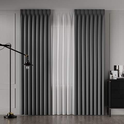 LIMA Tkanina dekoracyjna, wysokość 300cm, kolor 031 ciemny szary 318287/TDP/031/000300/1