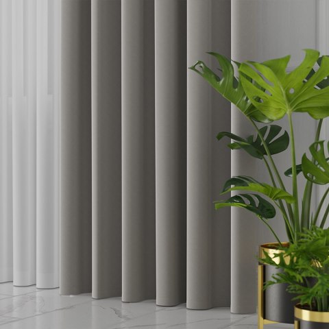 LIMA Tkanina dekoracyjna, wysokość 300cm, kolor 073 ciepły szary 318287/TDP/073/000300/1