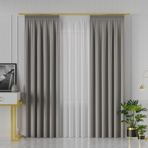 LIMA Tkanina dekoracyjna, wysokość 300cm, kolor 073 ciepły szary 318287/TDP/073/000300/1