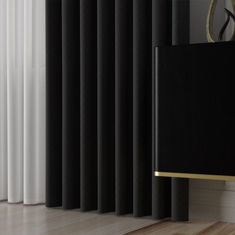 LIMA Tkanina dekoracyjna, wysokość 300cm, kolor 075 czarny 318287/TDP/075/000300/1