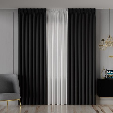 LIMA Tkanina dekoracyjna, wysokość 300cm, kolor 075 czarny 318287/TDP/075/000300/1