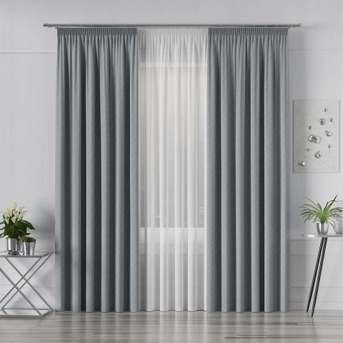 LISA Tkanina dekoracyjna, wysokość 300cm, kolor 016 chłodny szary 004150/TDP/016/000300/1