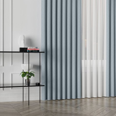 LISA Tkanina dekoracyjna, wysokość 300cm, kolor 017 jasny niebieski 004150/TDP/017/000300/1