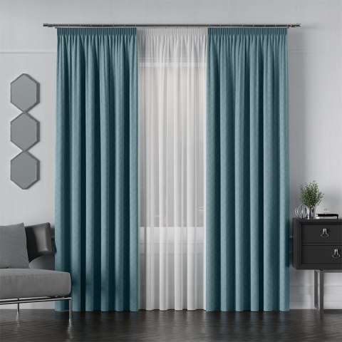 LISA Tkanina dekoracyjna, wysokość 300cm, kolor 018 niebieski 004150/TDP/018/000300/1