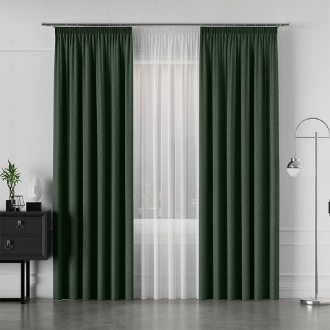 LISA Tkanina dekoracyjna, wysokość 300cm, kolor 020 ciemny zielony 004150/TDP/020/000300/1