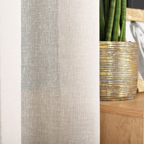 PETRA Firanka z ołowianką, wysokość 320cm, kolor 003 ecru 020910/000/003/000320/1