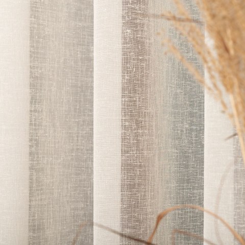 PETRA Firanka z ołowianką, wysokość 320cm, kolor 005 kremowy 020910/000/005/000320/1