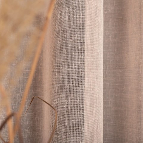 PETRA Firanka z ołowianką, wysokość 320cm, kolor 011 pastelowy różowy 020910/000/011/000320/1