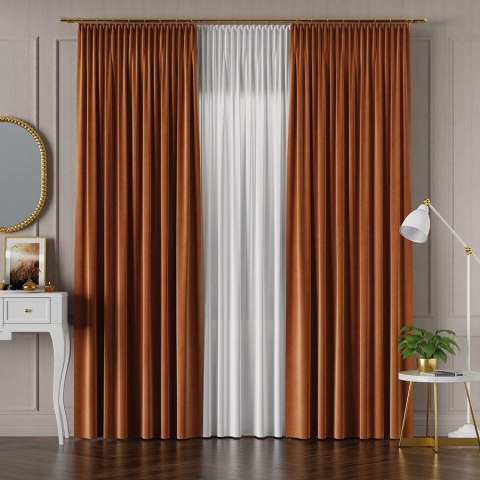 VELVET Tkanina dekoracyjna, wysokość 300cm, kolor 028 rdzawy VELVET/TZP/028/000300/1