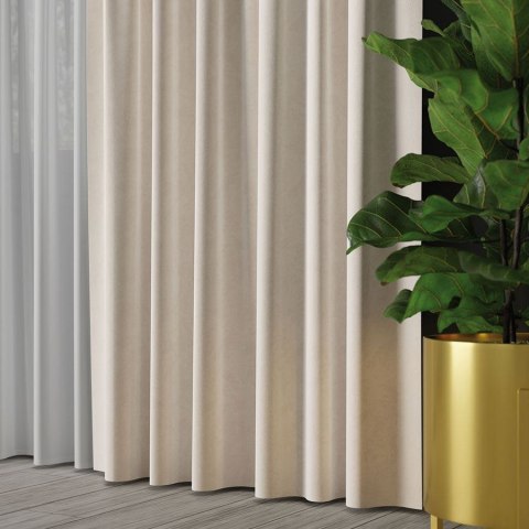 VELVET Tkanina dekoracyjna, wysokość 300cm, kolor 056 ecru VELVET/TZP/056/000300/1