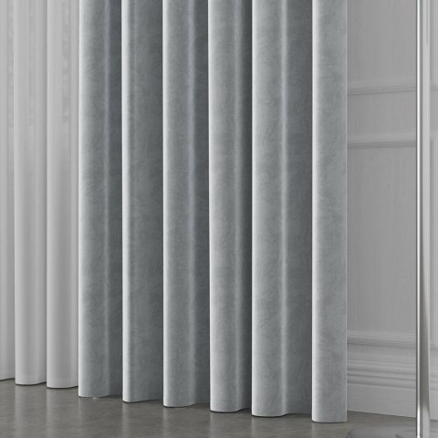 VELVET Tkanina dekoracyjna, wysokość 300cm, kolor 067 jasny szary VELVET/TZP/067/000300/1