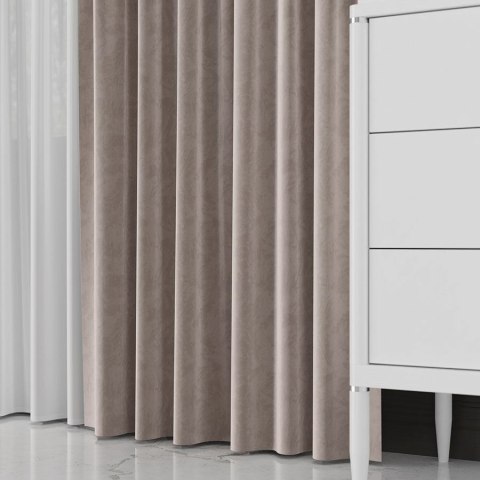 VELVET Tkanina dekoracyjna, wysokość 300cm, kolor 073 ciepły jasny szary VELVET/TZP/074/000300/1