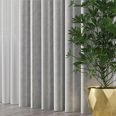 VELVET Tkanina dekoracyjna, wysokość 300cm, kolor 073 jasny szary VELVET/TZP/073/000300/1