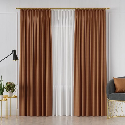 FRIDA Tkanina dekoracyjna dwustronna, wysokość 310cm, kolor 008 pomarańczowy 029120/TDP/008/000310/1