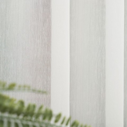 Firanka fantazyjna z ołowianką, wysokość 300cm, kolor 012 kremowy z błyszczącą nitką 318461/OLO/012/000300/1