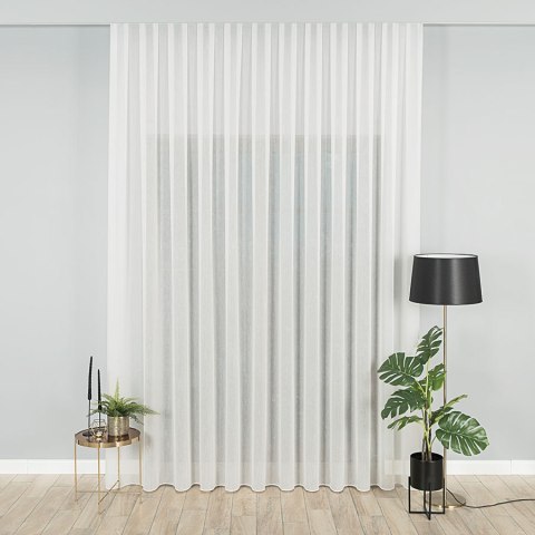 Firanka fantazyjna z ołowianką, wysokość 300cm, kolor 012 kremowy z błyszczącą nitką 318461/OLO/012/000300/1