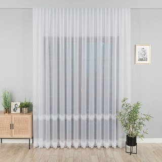 Firanka haftowana na metry 112853 wysokość 280 cm kolor biały