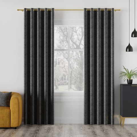 HESTIA Tkanina dekoracyjna, wysokość 305cm, kolor 225 grafitowy 062116/TDP/225/000305/1