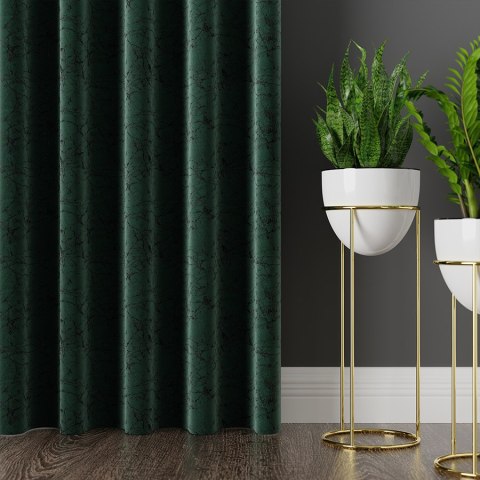 HESTIA Tkanina dekoracyjna, wysokość 305cm, kolor 270 butelkowy zielony 062116/TDP/270/000305/1