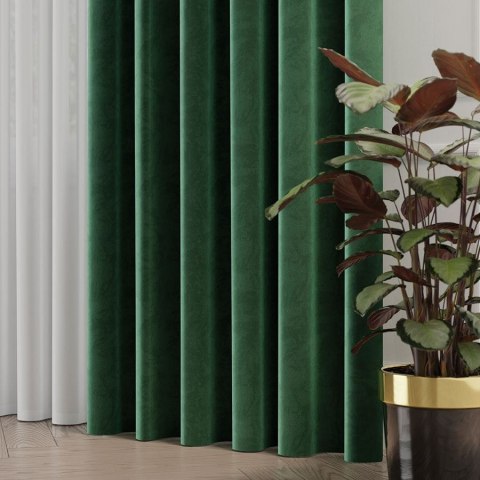 VELVET Tkanina dekoracyjna, wysokość 300cm, kolor 094 butelkowy zielony VELVET/TZP/094/000300/1