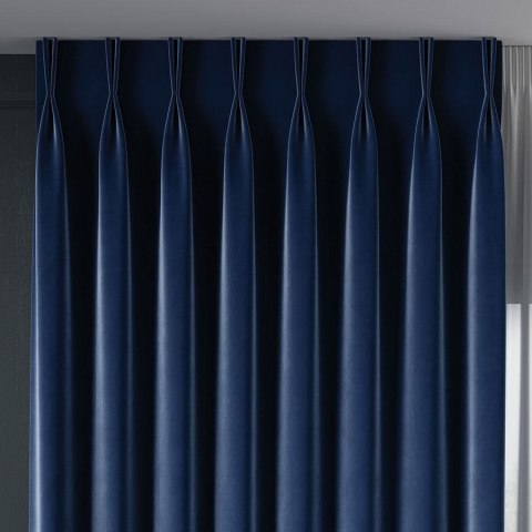 VELVET Tkanina dekoracyjna, wysokość 300cm, kolor 109 granatowy VELVET/TZP/109/000300/1